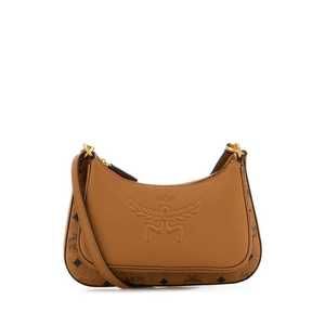 MCM Small Aren Crossbody Bag Brown
